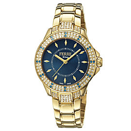 Ferre Milano Dk Blue Gold Stainless Steel FM1L067M0071 Watch