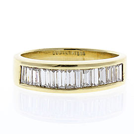 2.00 Carat Total Baguette Diamond Ring in 18 Karat Yellow Gold