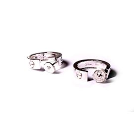 Cartier White Gold Love Earrings