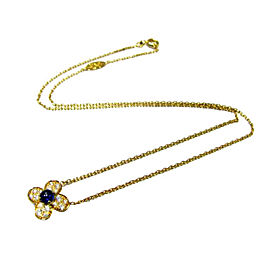 Van Cleef & Arpels Diamond Sapphire Trefle Necklace