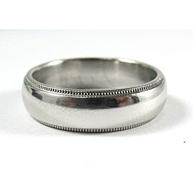 Tiffany & Co. Platinum Milgrain Wedding Band Sz 9.25