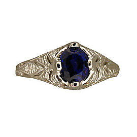 Platinum with 1.62ct. Sapphire Ring Size 7.25