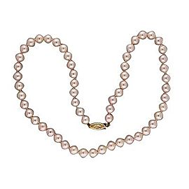 14K Yellow Gold with Pearl Necklace
