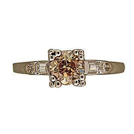 Platinum 0.80ct Diamond Ring Size 8