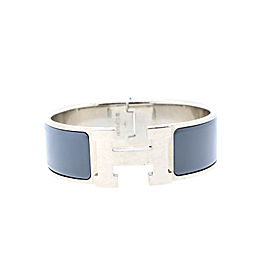 Hermes Gray Enamel Bracelet
