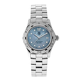 Tag Heuer Aquaracer Womens Watch WAF1419.BA0813 10 Diamond Blue Mother-of-Pearl Face
