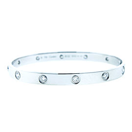 Cartier Love Bracelet W/G Full Dia Size 16