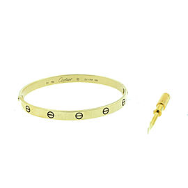 Cartier Love Bracelet Yellow Gold Size 21