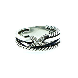David Yurman X Crossover Ring With Diamond