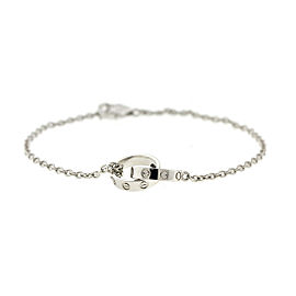Cartier 18k White Gold Love Mini Bracelet