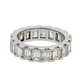 Emerald Cut 4.39ctw Diamond Eternity Ring Size 5.5