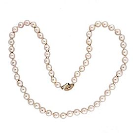 Vintage 14K Yellow Gold with Akoya Cultured Pearl Necklace