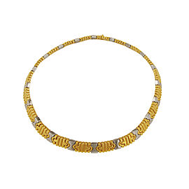 Bulgari Parentesi Two Tone Collar Necklace
