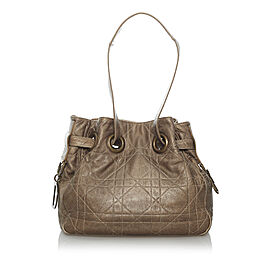 Dior Cannage Drawstring Bucket Bag