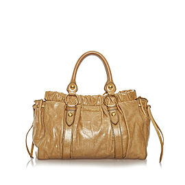 Miu Miu Vitello Shine Satchel