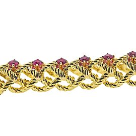Cartier 1960s Ruby Gold Bracelet