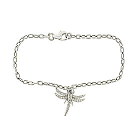 Tiffany & Co. Platinum and Diamond Dragonfly Charm Bracelet
