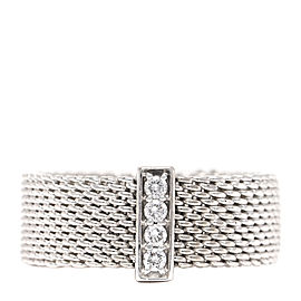 Tiffany & Co. Somerset Ring Sterling Silver and Diamonds