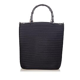Gucci Bamboo Canvas Satchel