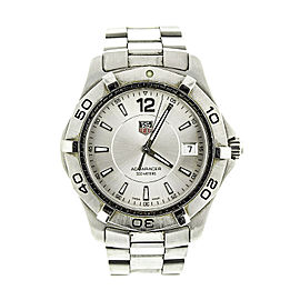 Tag Heuer Silver Aquaracer Mens WAF1112.BA0801 Watch