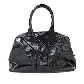 YSL Easy Y Patent Leather Tote Bag