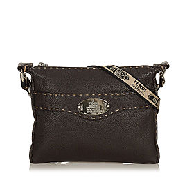 Fendi Selleria Leather Crossbody Bag