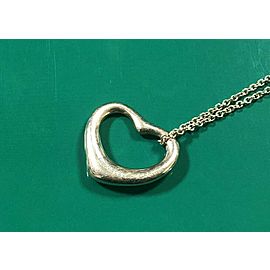 TIFFANY & Co. Sterling Silver large Open Heart necklace