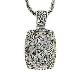 Effy Balissima Two Tone Diamond Charm Necklace