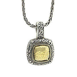 Effy Balissima Two Tone Square Pendant Necklace