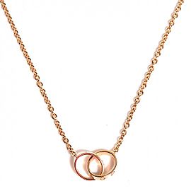 Cartier Rose Gold Love Double Necklace