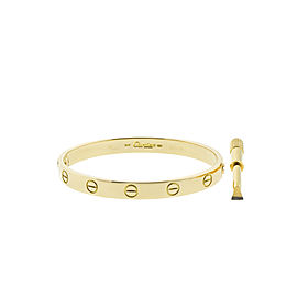 Cartier Love Yellow Bracelet Gold Size 16