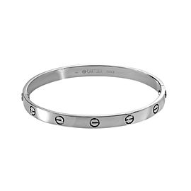 Cartier 18K White Gold Love Bracelet Size 19