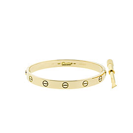 Cartier Love Yellow Bracelet Gold Size 17