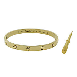 Cartier Love Yellow Bracelet Gold Size 19