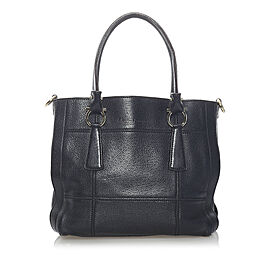 Ferragamo Gancini Leather Satchel