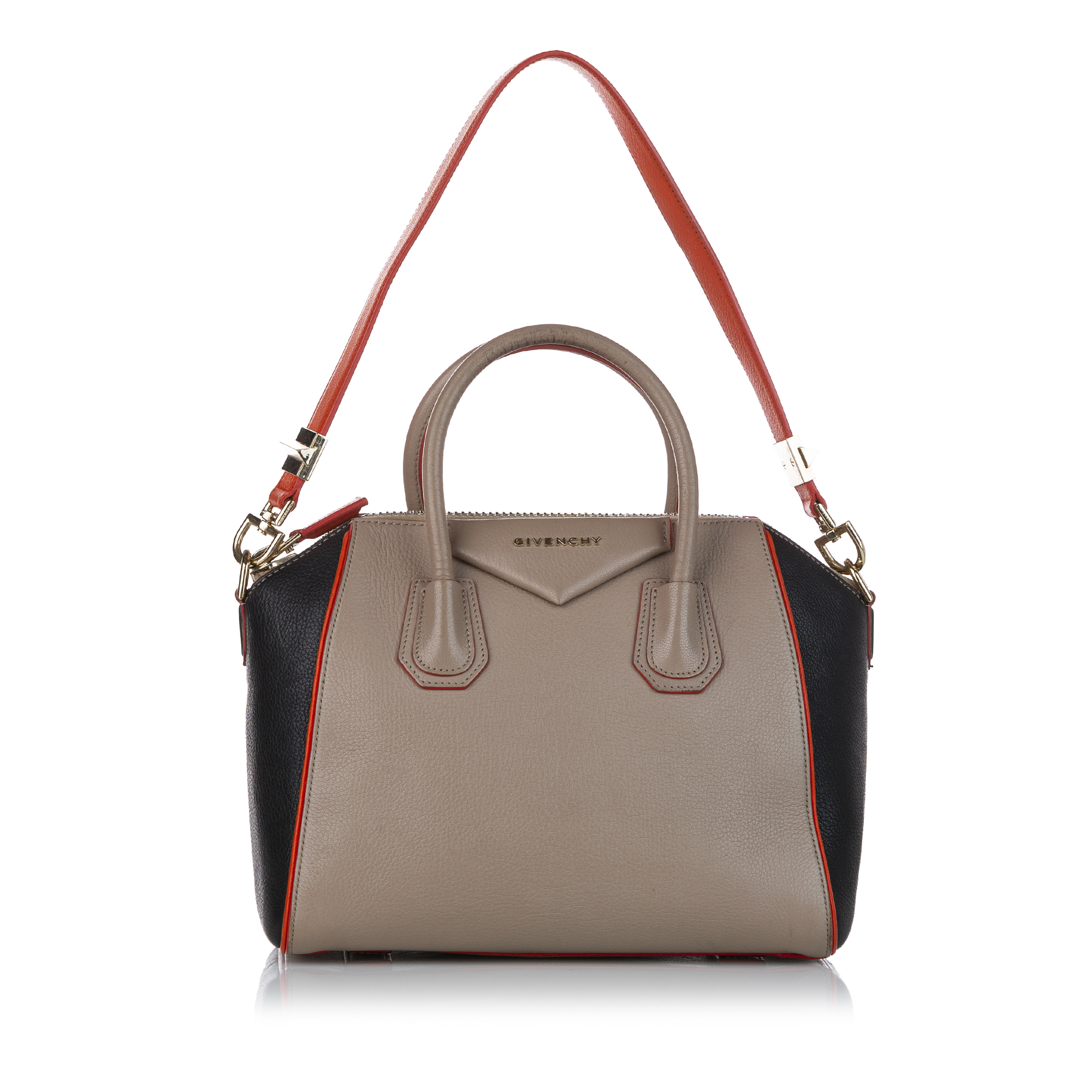 Givenchy Antigona Tricolor Leather Satchel