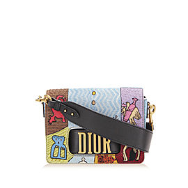 Diorevolution Wheel of Fortune Motherpeace Tarot Leather Crossbody Bag
