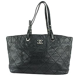 Chanel Black Soft Caviar On the Road Shopper Tote Bag 118c35