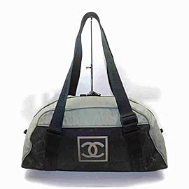 Chanel Bicolor CC Sports Logo Duffle Boston 860683