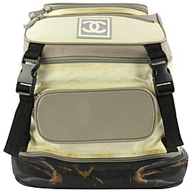 Chanel Grey Nylon Sports Logo CC Backpack 13C1104