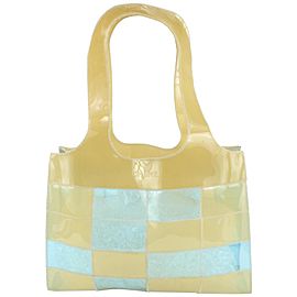 Chanel Naked Patchwork Blue x Beige Shopper Tote Bag 1215c7