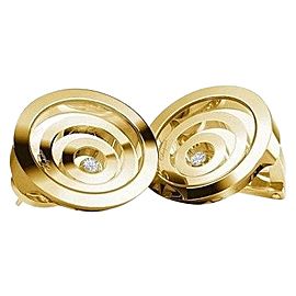 Chopard 18K Yellow Gold Happy Spirit Diamond 845418 Earrings