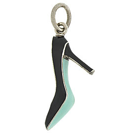 Tiffany & Co. Enamel Blue Sole Pump High High Heel Shoe Charm