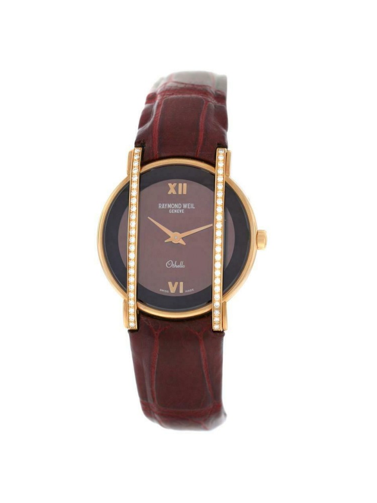 Ladies' Raymond Weil Othello 12021-GS-00480 18K Gold Diamond Quartz 28MM Watch