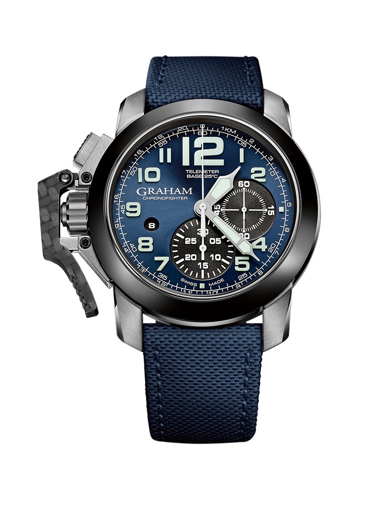 Graham Chronofighter Steel And Target 2CCAC.U01A.22S 47mm Mens Watch
