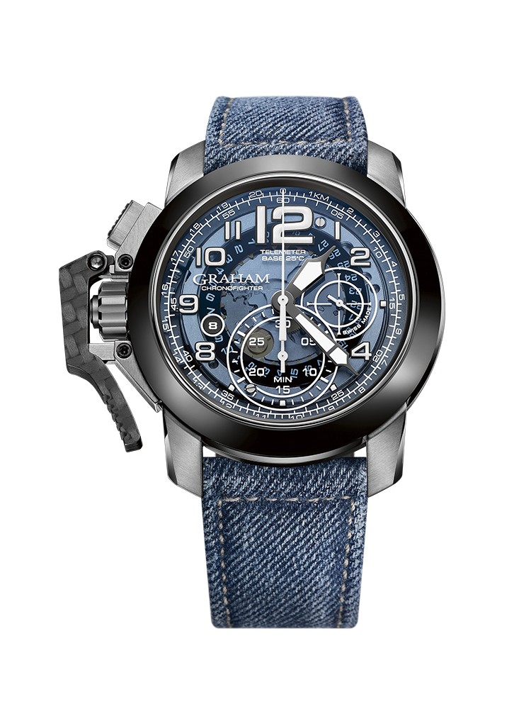 Graham Chronofighter Steel And Target 2CCAC.U04A.T33S 47mm Mens Watch