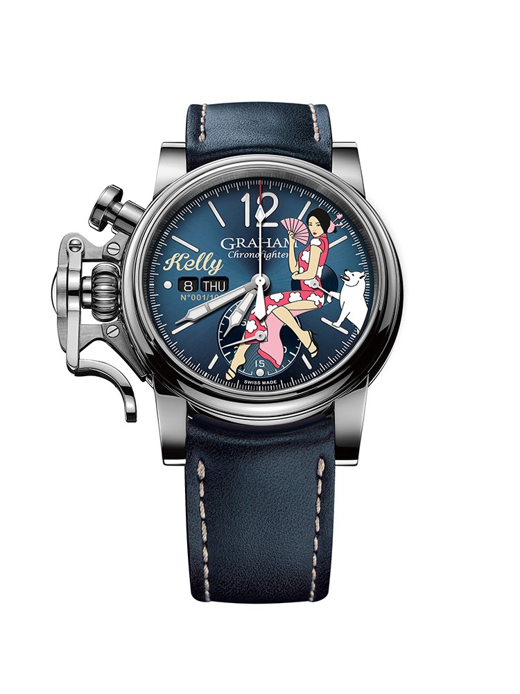 Graham Kelly 2CVAS.U08A.L129S Vintage Noseart 2018 Limited 44mm Mens Watch