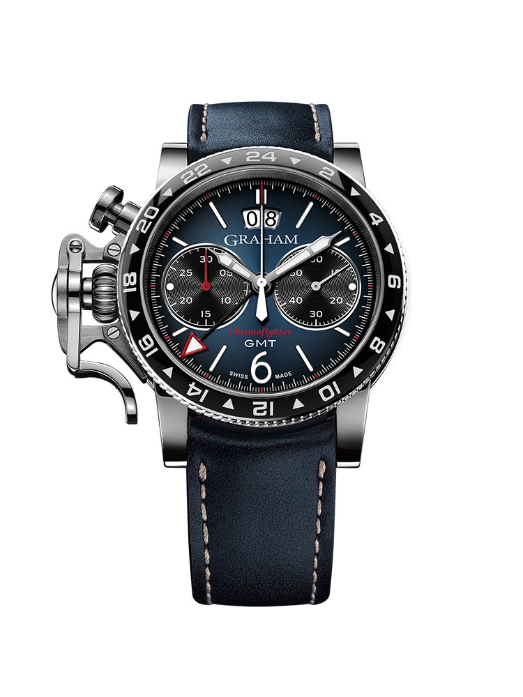 Graham Chronofighter Vintage Gmt 2CVBC.U02A.L129S 44mm Mens Watch