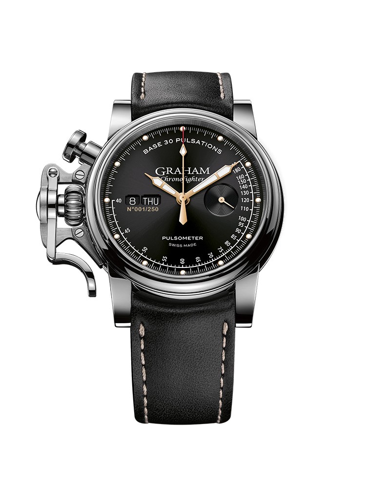 Graham Chronofighter Vintage Pulsameter 2CVCS.B20A.L127S 44mm Mens Watch
