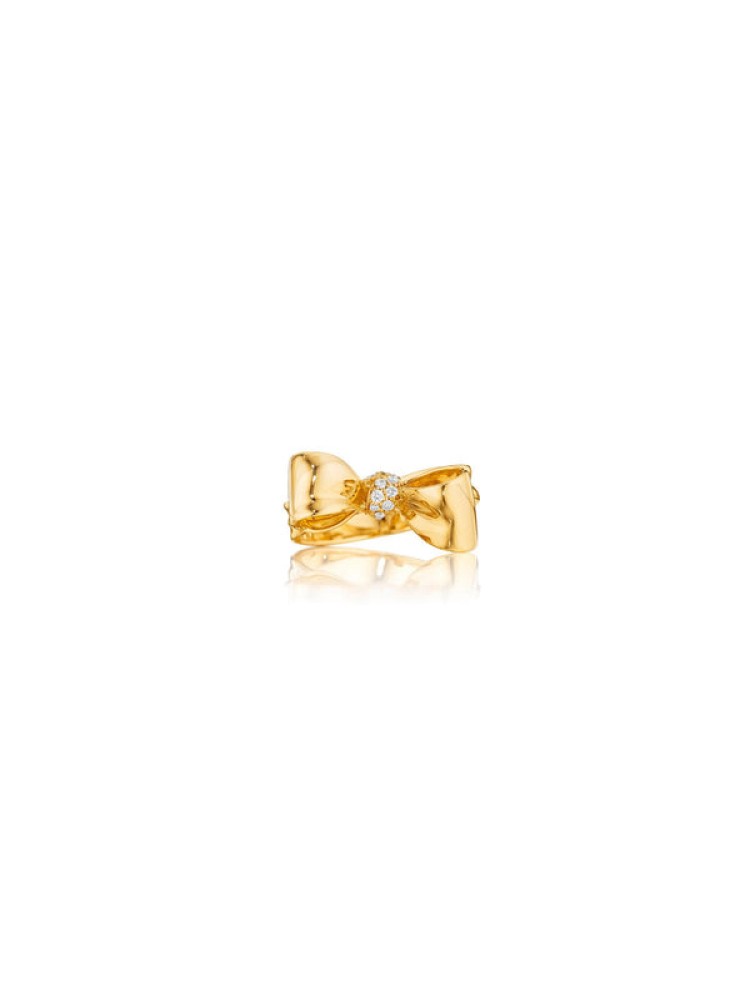 Bow Diamond Knot Ring 